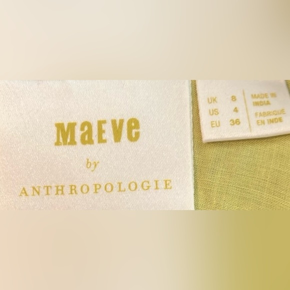 Anthropologie Maeve Midi Skirt Graphic Orchard Print Orange/Green color Size 4 - Picture 8 of 10